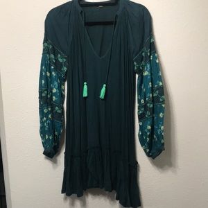 Free people teal tunic